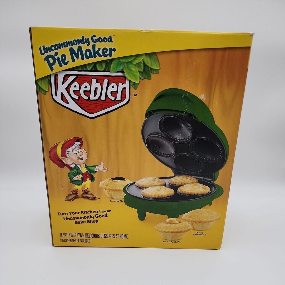 Keebler Mini Pie Maker Countertop Green Non Stick Dessert S'mores Vintage